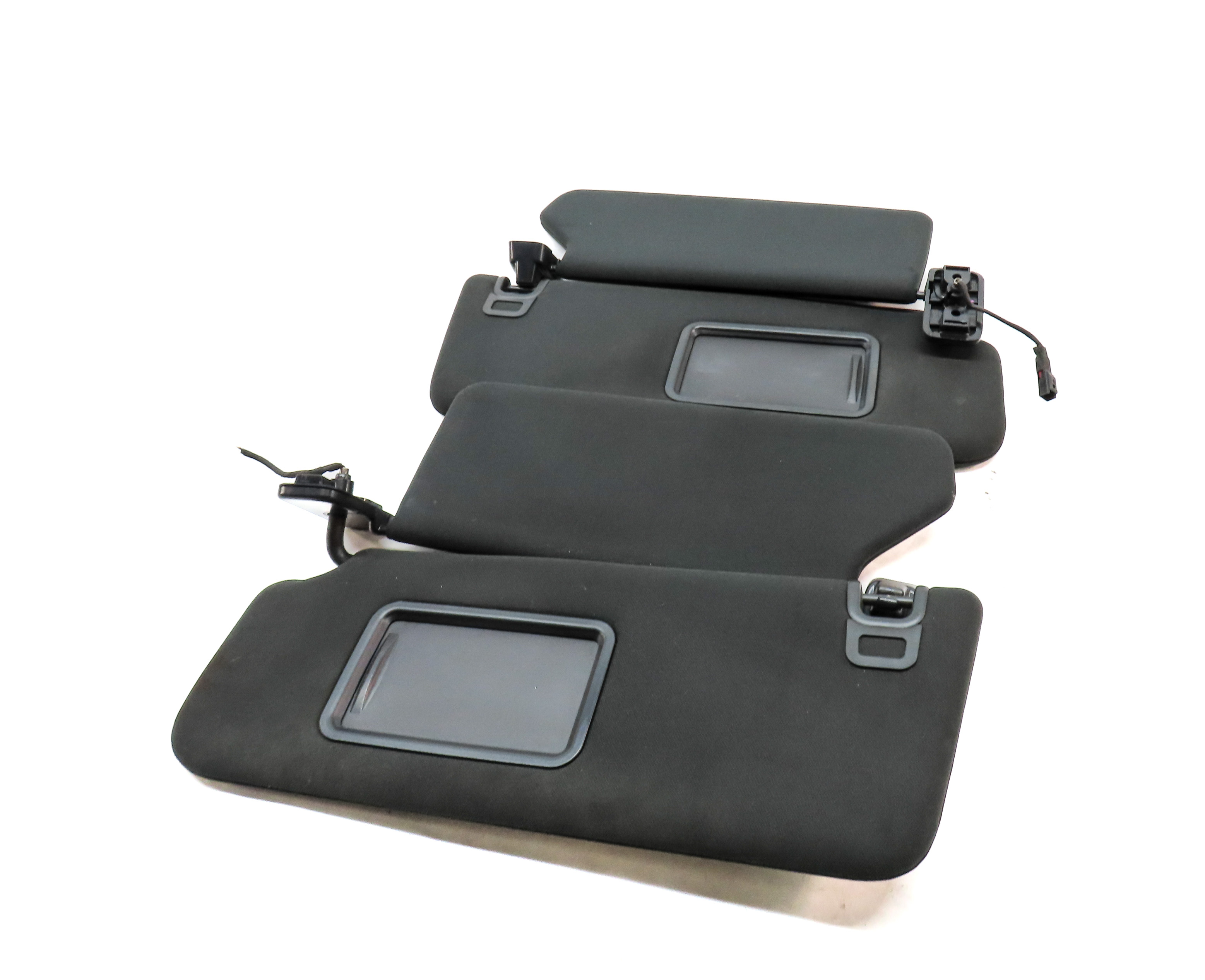 16-22 LAND RANGE ROVER L405 LEFT DRIVER & RIGHT PASSENGER SUN VISOR SET (BLACK) — exact item pictured